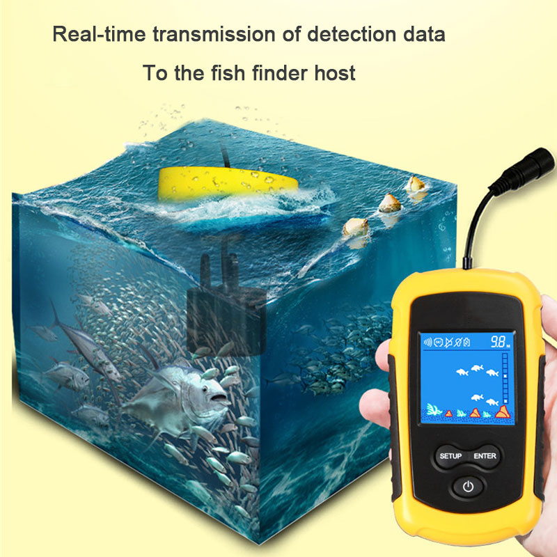 Fish Finder Portable - Sonar portátil con pantalla a Color