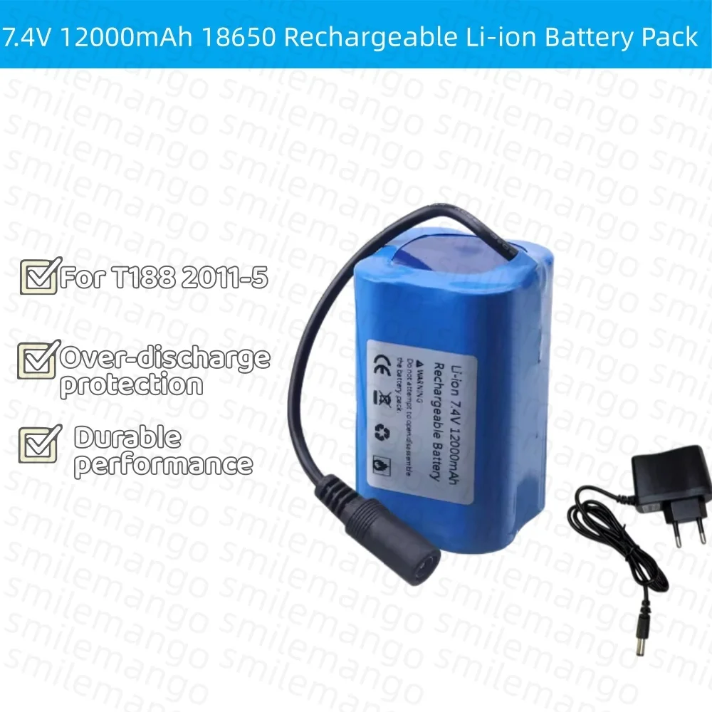 Fish Finder Charger - Batería de 7,4 V y 12000