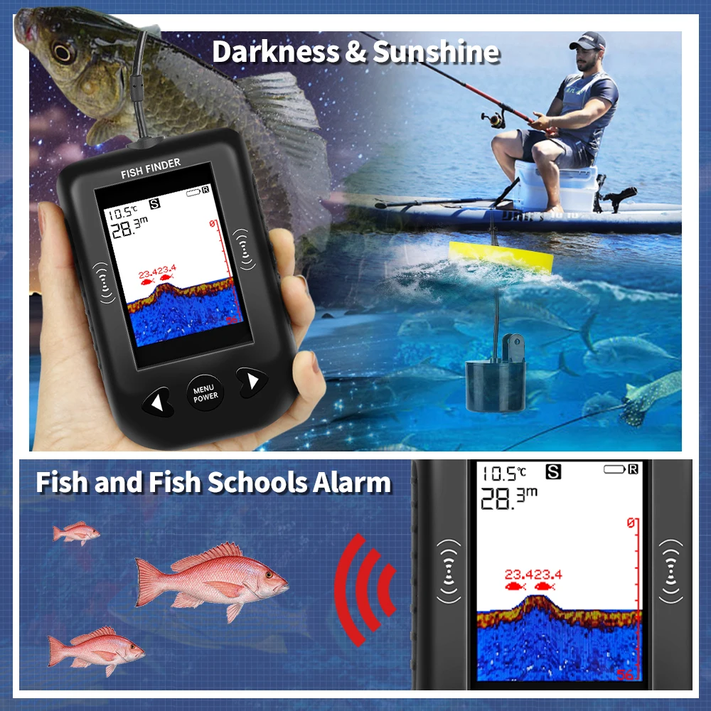 Sonda de Pesca Erchang XF03, 4 - Fish Finder Transducer reseña y precio