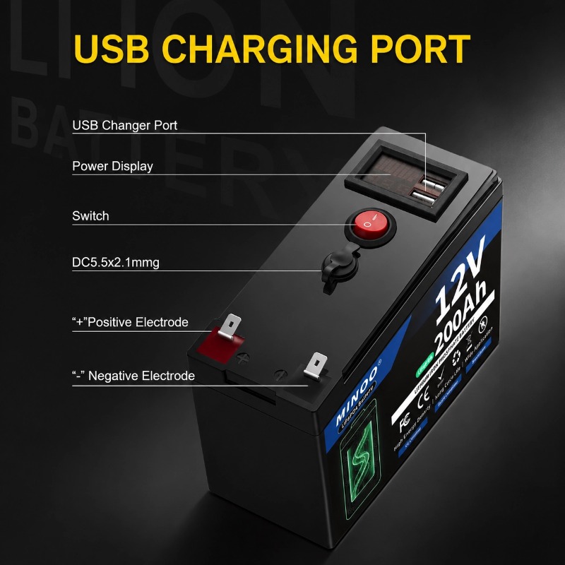 Batería LiFePO4 de 12V 200Ah d - Fish Finder Charger reseña y precio