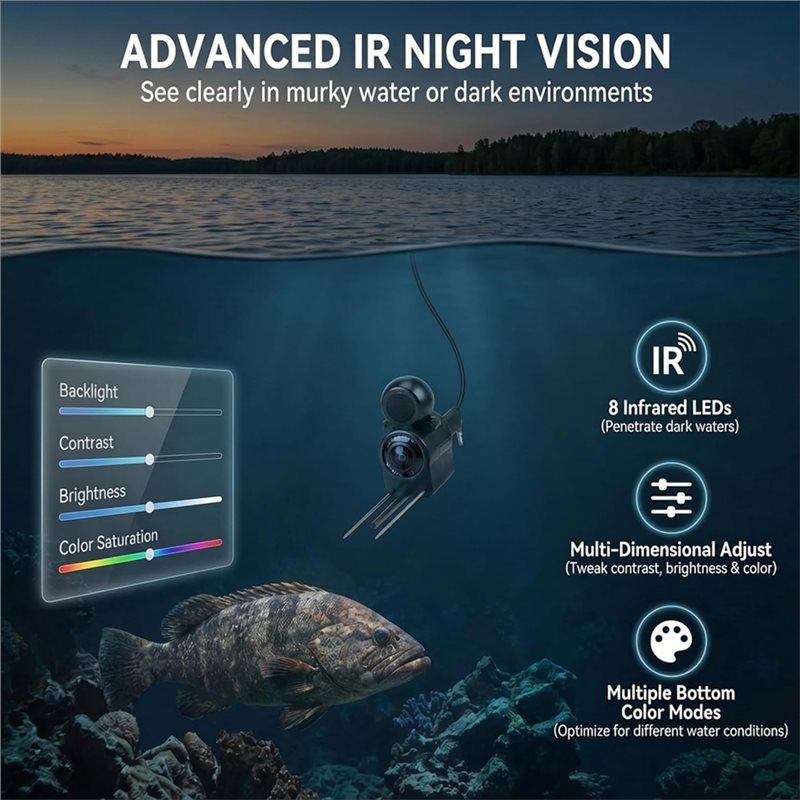 Cámara buscadora de peces bajo - Fish Finder Portable reseña y precio