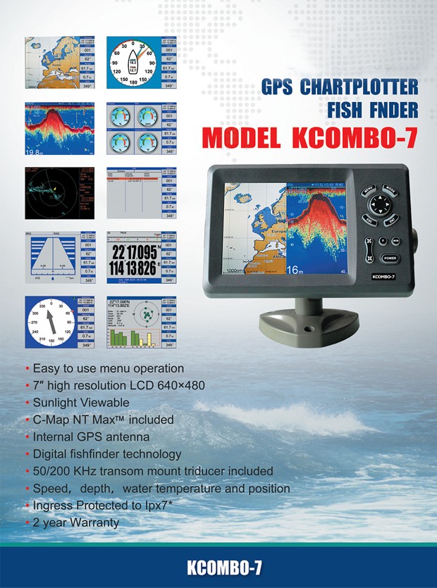 Kcombo-7 Plotter GPS ONWA de 7 - Fish Finder Gps reseña y precio