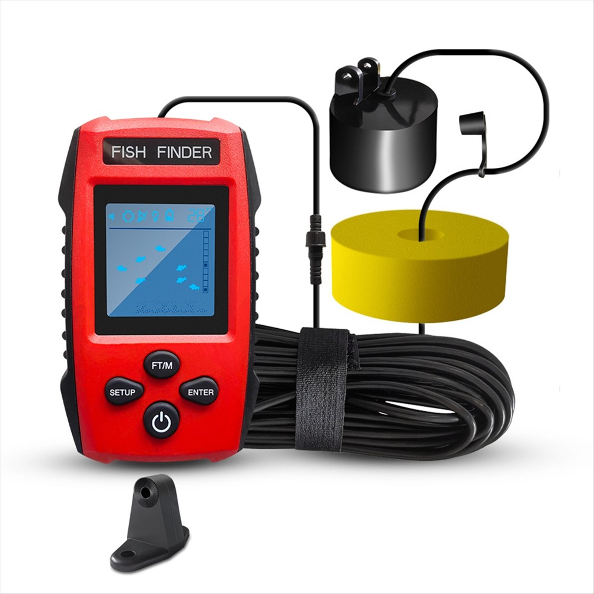 Buscador de peces LCD a color, - Fish Finder Transducer reseña y precio