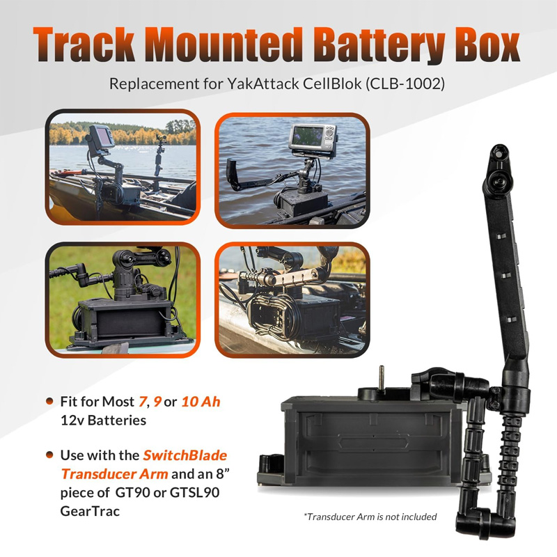 Caja de batería montada en pis - Fish Finder Mount reseña y precio