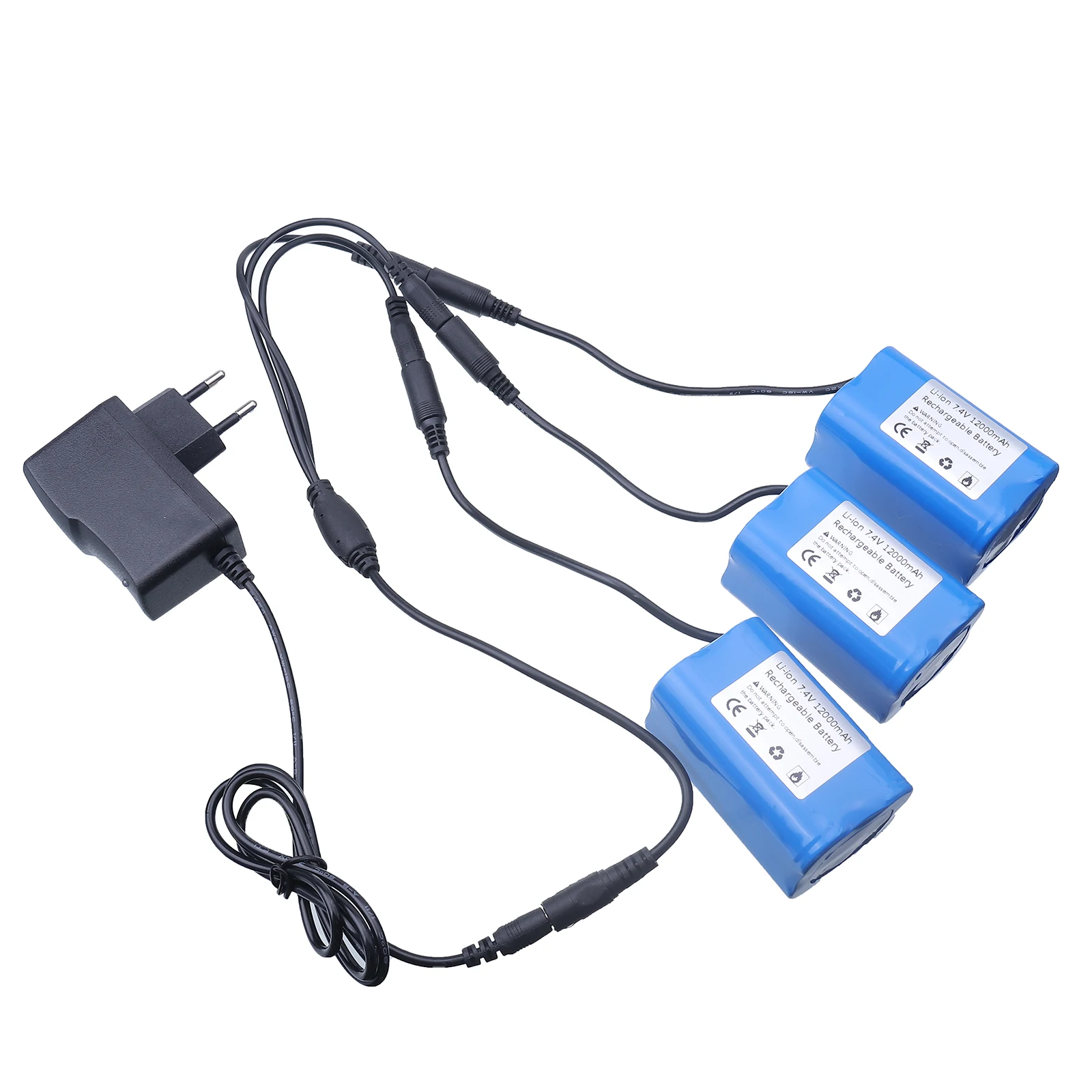 Batería de 7,4 V y 12000 mAh c - Fish Finder Charger reseña y precio